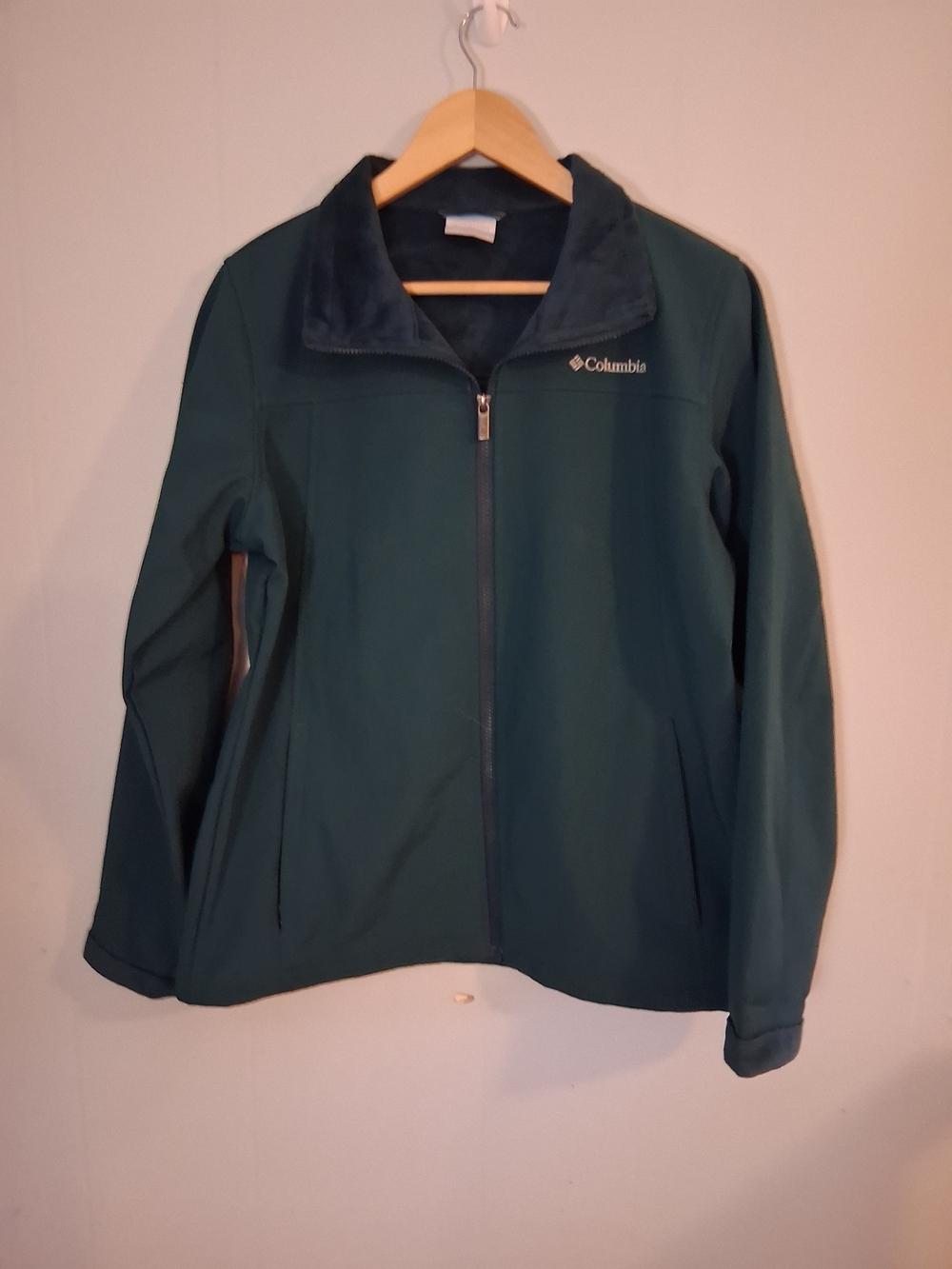 Women's Columbia Softshell Fleece Lined Weatherproof Jacket Size L